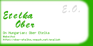 etelka ober business card